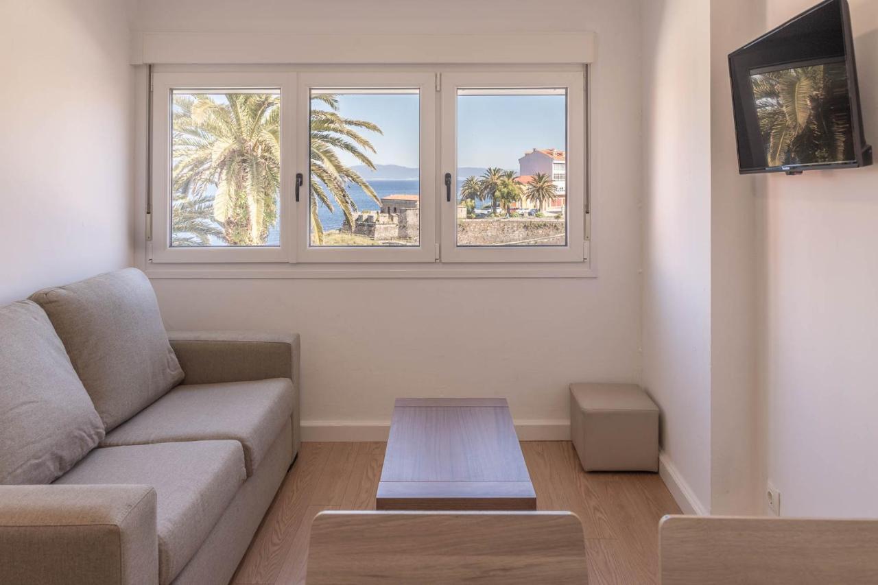 Apartamento Finisterre Con Vistas Al Mar Y Playa ภายนอก รูปภาพ